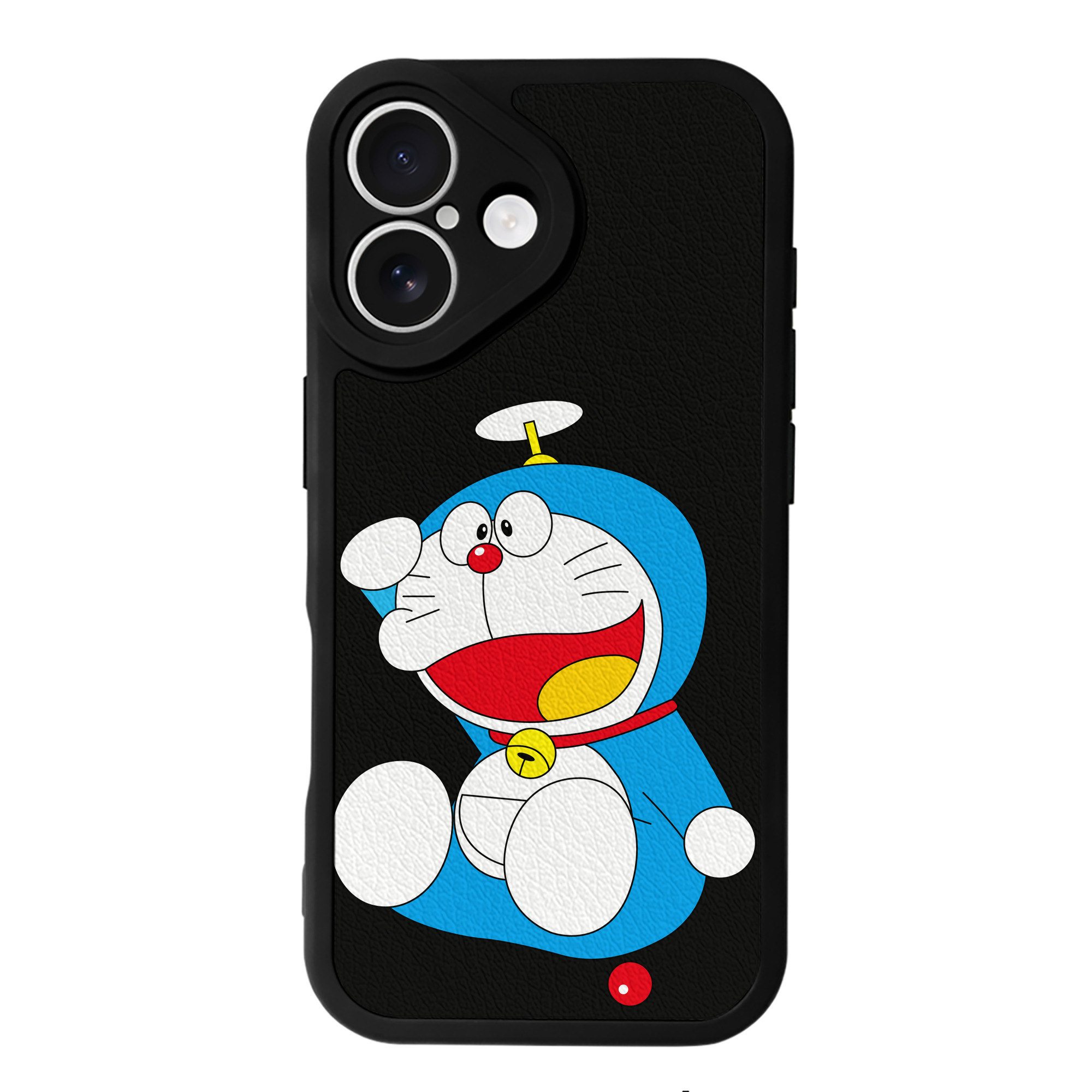 （画像用） ドラえもん Doraemon 【iPhone 16シリーズ対応】シリコンスマホケース（レザー調） 材質：シリコン